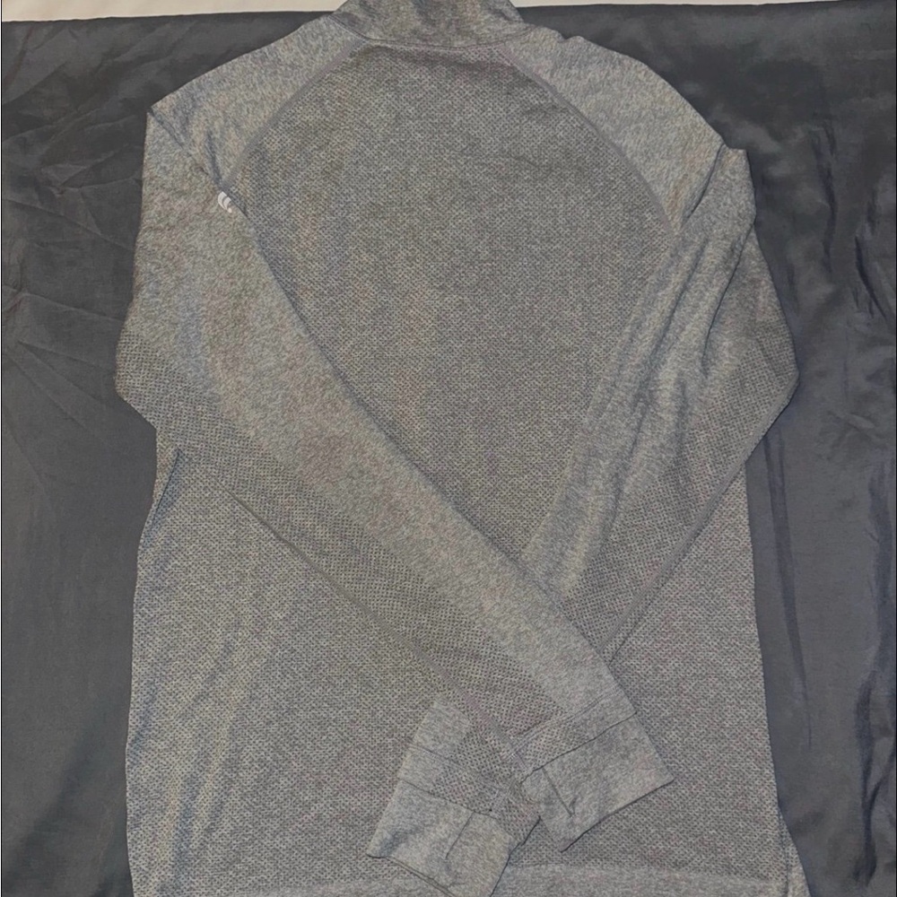 Fabletics Gray Quarter-Zip Pullover - image 3